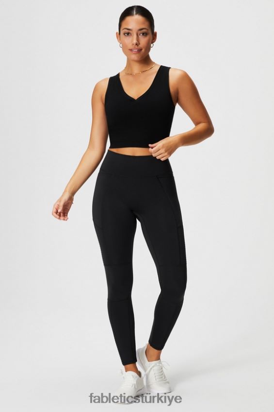tr Fabletics kadınlar motion365+ yüksek belli moto tayt siyah 40R06B1028