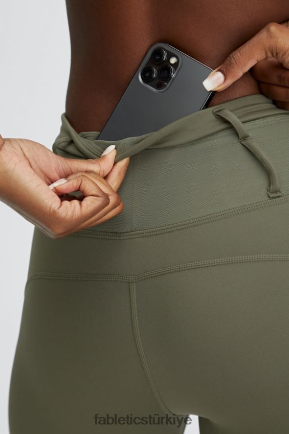 tr Fabletics kadınlar motion365 yardımcı programı 7/8 tozluk kayrak yeşili 40R06B1193