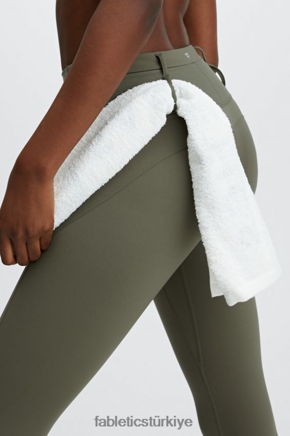 tr Fabletics kadınlar motion365 yardımcı programı 7/8 tozluk kayrak yeşili 40R06B1193