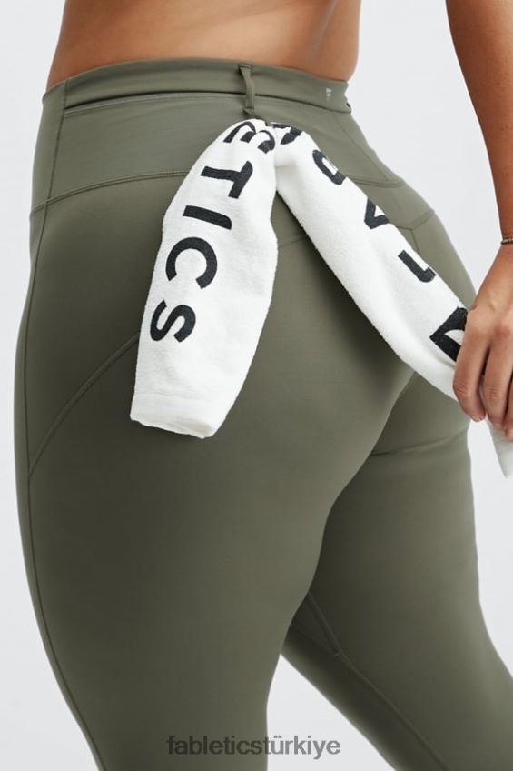 tr Fabletics kadınlar motion365 yardımcı programı 7/8 tozluk kayrak yeşili 40R06B1194
