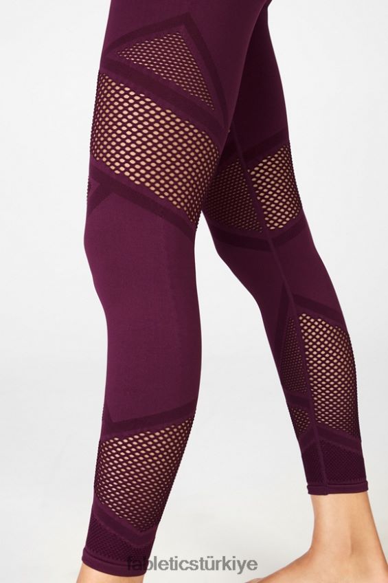 tr Fabletics kadınlar mozaik yüksek belli 7/8 bordo 40R06B1226