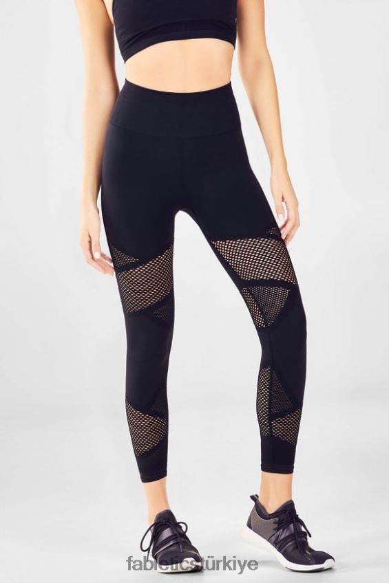 tr Fabletics kadınlar mozaik yüksek belli 7/8 siyah 40R06B1225