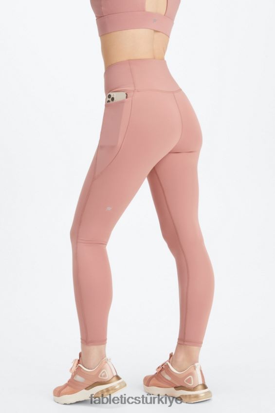 tr Fabletics kadınlar oasis pureluxe hw crossover 7/8 tayt pembe kanyon 40R06B934