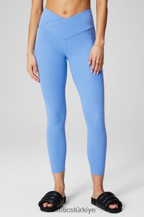 tr Fabletics kadınlar oasis pureluxe hw crossover 7/8 tayt sörf mavisi 40R06B947