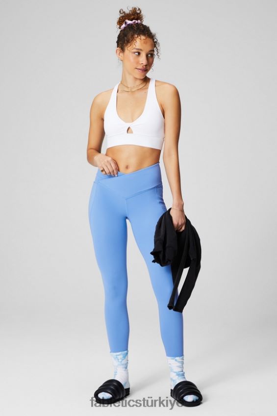 tr Fabletics kadınlar oasis pureluxe hw crossover 7/8 tayt sörf mavisi 40R06B947
