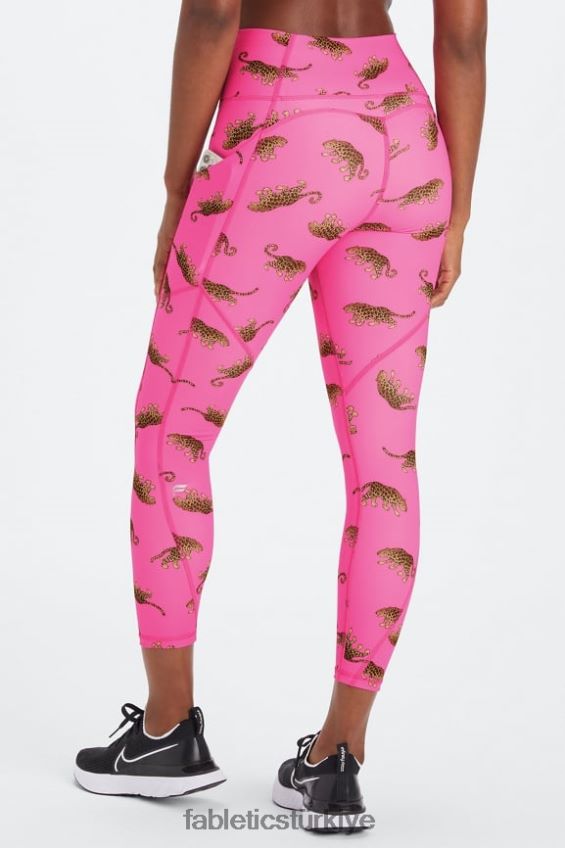 tr Fabletics kadınlar oasis pureluxe yüksek belli 7/8 tayt 48 vahşi Kalpler 40R06B787