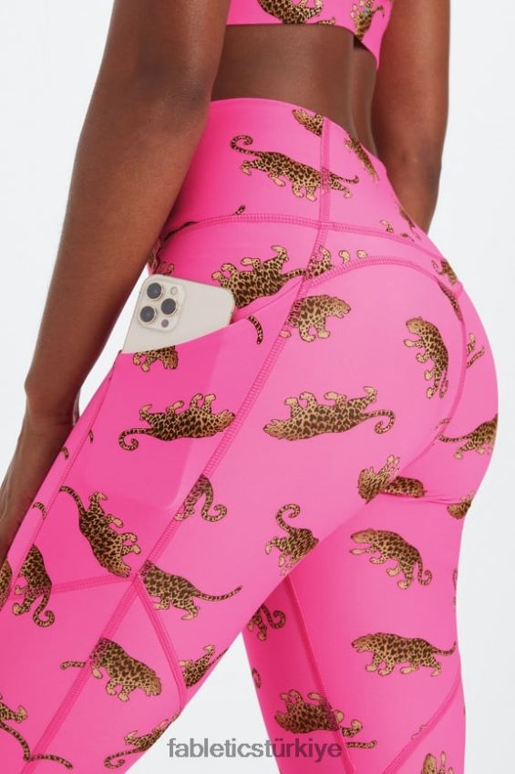 tr Fabletics kadınlar oasis pureluxe yüksek belli 7/8 tayt 48 vahşi Kalpler 40R06B787