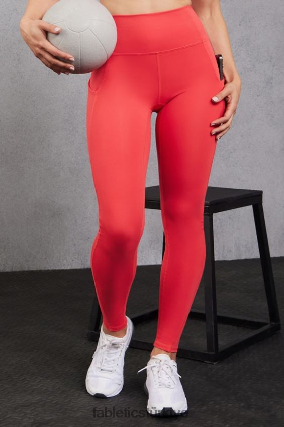 tr Fabletics kadınlar oasis pureluxe yüksek belli 7/8 tayt 49 çilek kırmızısı 40R06B791
