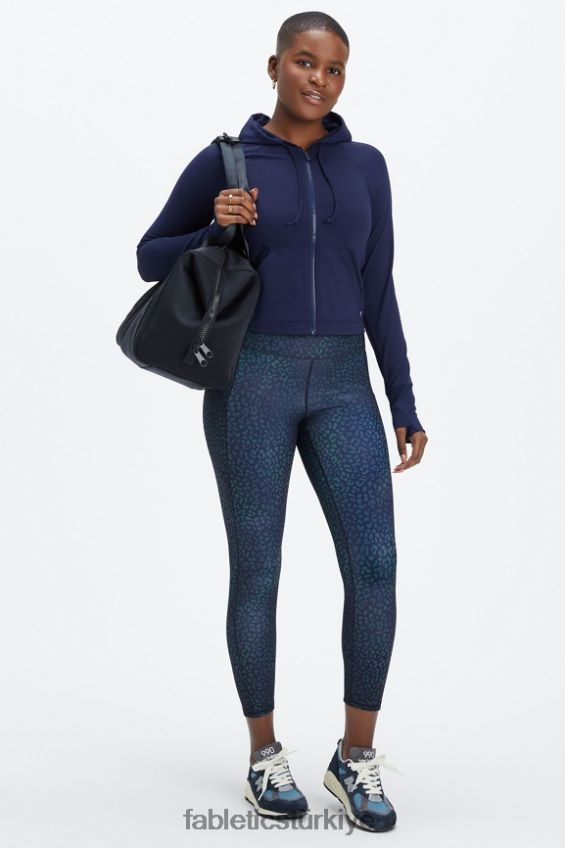 tr Fabletics kadınlar oasis pureluxe yüksek belli 7/8 tayt 49 ısı haritası leoparı 40R06B789