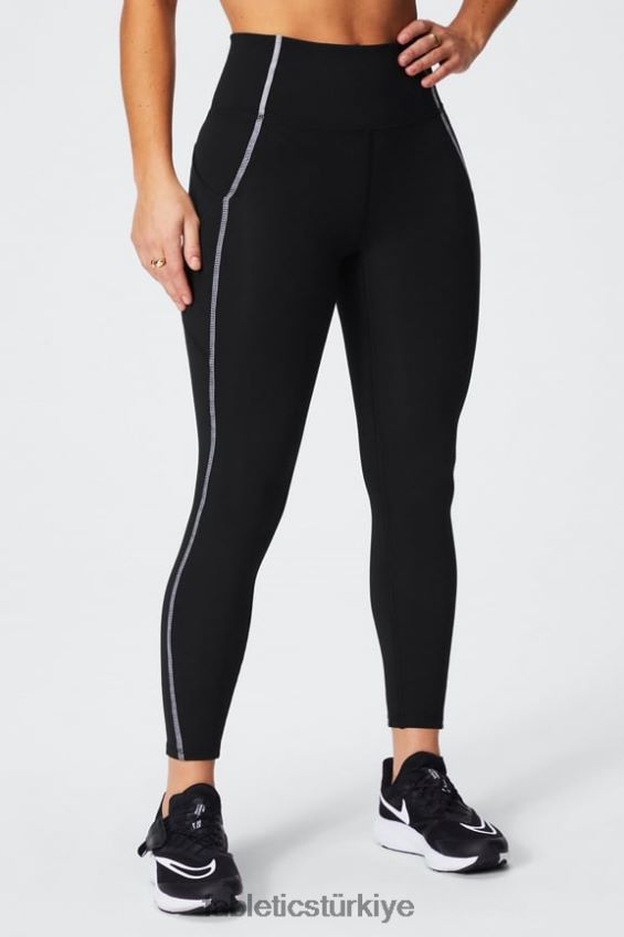 tr Fabletics kadınlar oasis pureluxe yüksek belli 7/8 tayt 49 siyah beyaz 40R06B790