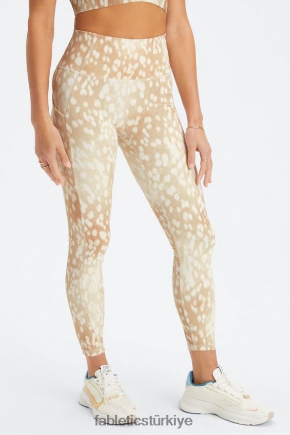 tr Fabletics kadınlar oasis pureluxe yüksek belli 7/8 tayt 50 benekli geyik 40R06B796