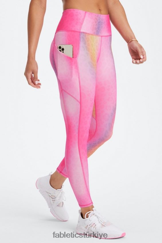 tr Fabletics kadınlar oasis pureluxe yüksek belli 7/8 tayt 51 gölgeli leopar 40R06B802