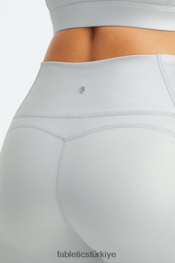 tr Fabletics kadınlar oasis pureluxe yüksek belli 7/8 tayt 51 mat gümüş folyo 40R06B799
