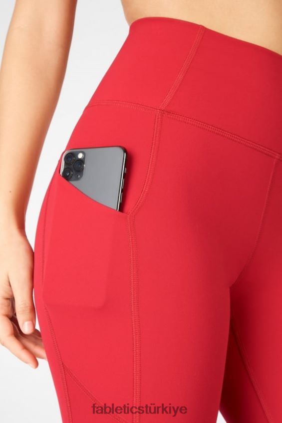 tr Fabletics kadınlar oasis pureluxe yüksek belli 7/8 tayt 53 yüksek kırmızı 40R06B810