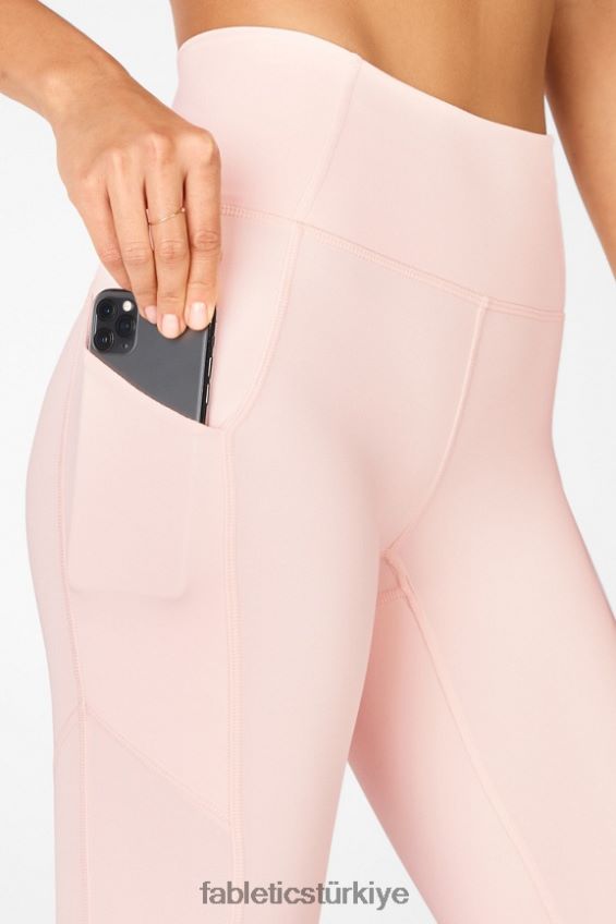 tr Fabletics kadınlar oasis pureluxe yüksek belli 7/8 tayt 54 pembe bulut 40R06B815