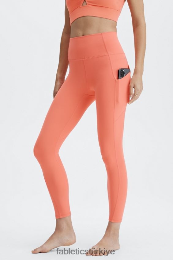tr Fabletics kadınlar oasis pureluxe yüksek belli 7/8 tayt 55 mercan pus 40R06B819