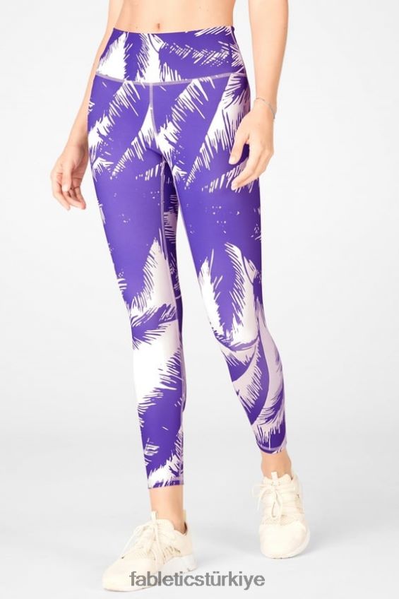 tr Fabletics kadınlar oasis pureluxe yüksek belli 7/8 tayt 56 cennet 40R06B823