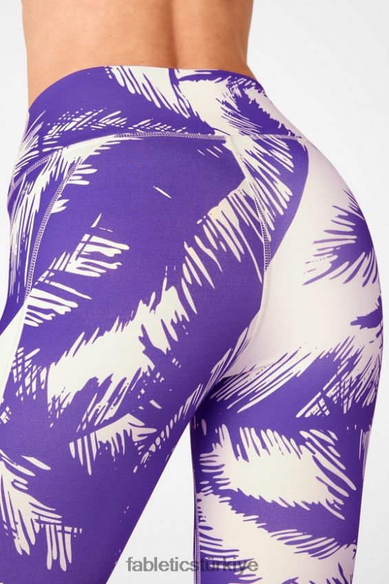 tr Fabletics kadınlar oasis pureluxe yüksek belli 7/8 tayt 56 cennet 40R06B823