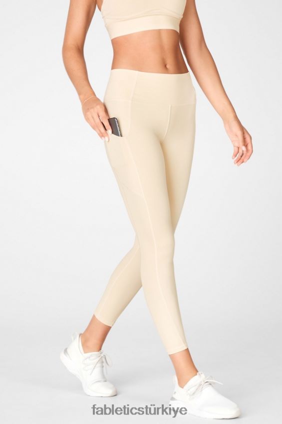 tr Fabletics kadınlar oasis pureluxe yüksek belli 7/8 tayt 56 kremalı puf 40R06B827