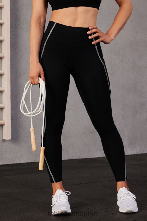 tr Fabletics kadınlar oasis pureluxe yüksek belli 7/8 tayt 57 siyah/klasik beyaz 40R06B829