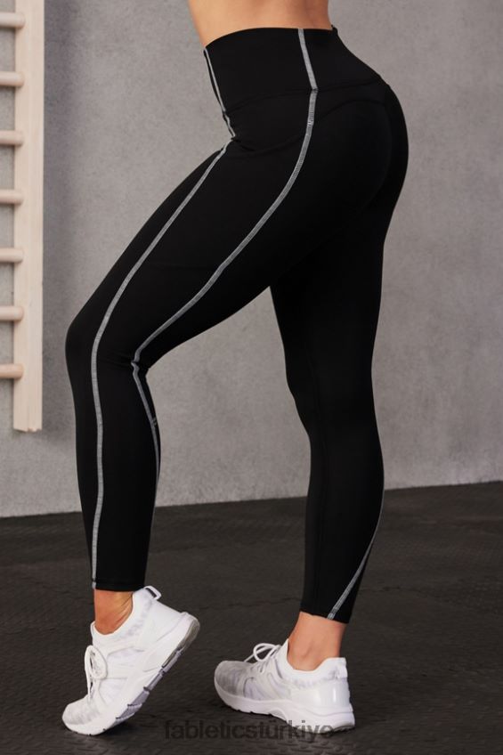 tr Fabletics kadınlar oasis pureluxe yüksek belli 7/8 tayt 57 siyah/klasik beyaz 40R06B829