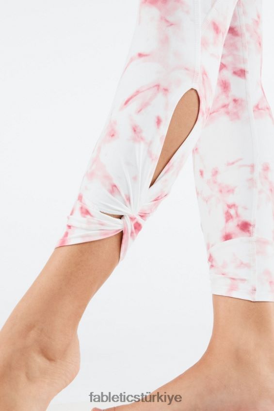 tr Fabletics kadınlar oasis pureluxe yüksek belli 7/8 tayt 81 kırmızı dumanlı mermer 40R06B1145