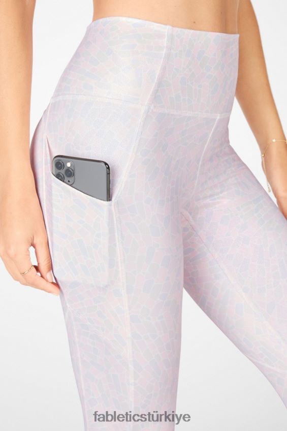 tr Fabletics kadınlar oasis pureluxe yüksek belli 7/8 tayt 82 beyaz kristal parlaklık 40R06B1152