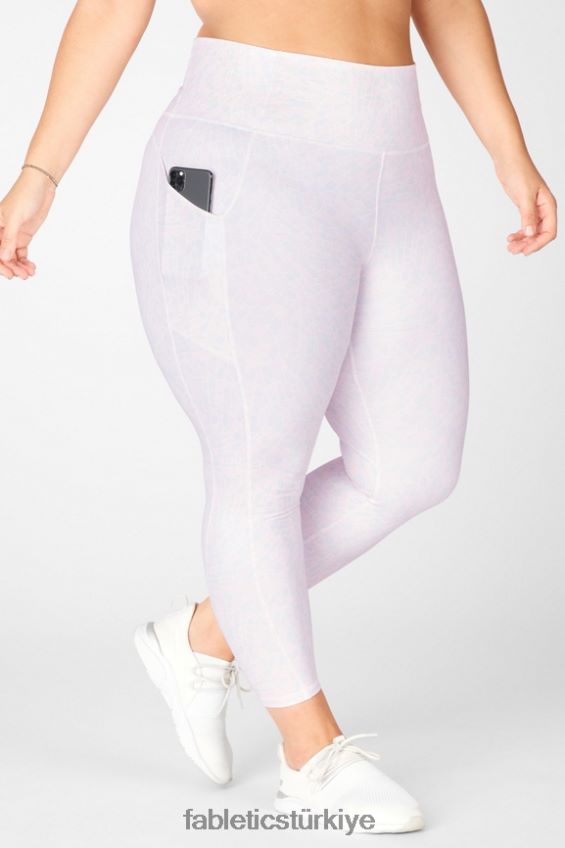 tr Fabletics kadınlar oasis pureluxe yüksek belli 7/8 tayt 82 beyaz kristal parlaklık 40R06B1153