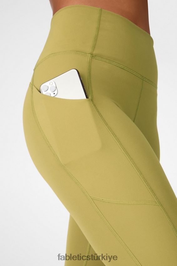 tr Fabletics kadınlar oasis pureluxe yüksek belli bükümlü 7/8 tayt Kekik 40R06B1144