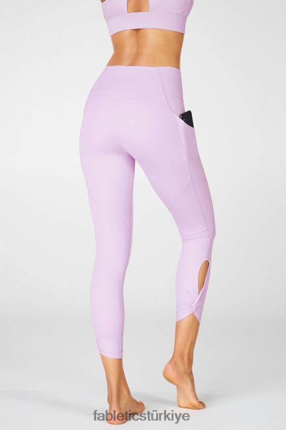 tr Fabletics kadınlar oasis pureluxe yüksek belli bükümlü 7/8 tayt gökyüzü mor 40R06B1150
