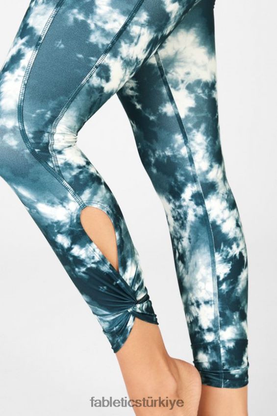 tr Fabletics kadınlar oasis pureluxe yüksek belli bükümlü 7/8 tayt mağara magması 40R06B1146