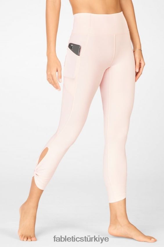 tr Fabletics kadınlar oasis pureluxe yüksek belli bükümlü 7/8 tayt pembe don 40R06B1148