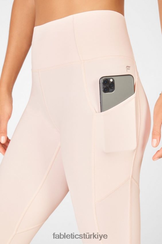 tr Fabletics kadınlar oasis pureluxe yüksek belli bükümlü 7/8 tayt pembe don 40R06B1148