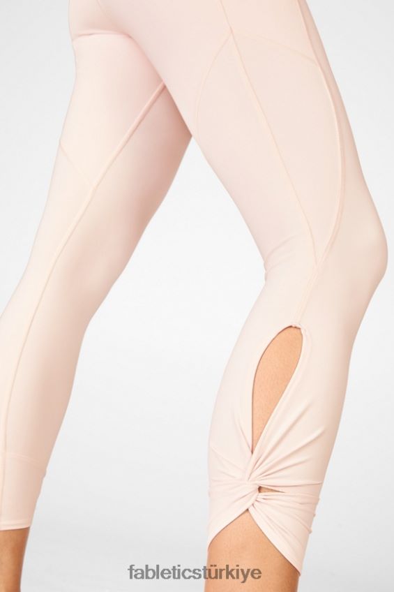 tr Fabletics kadınlar oasis pureluxe yüksek belli bükümlü 7/8 tayt pembe don 40R06B1148