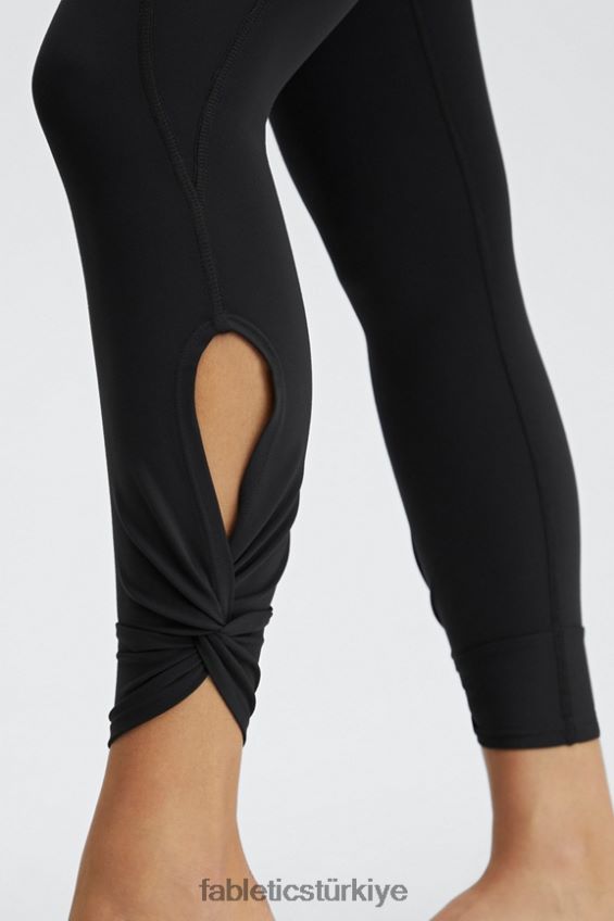 tr Fabletics kadınlar oasis pureluxe yüksek belli bükümlü 7/8 tayt siyah 40R06B1139