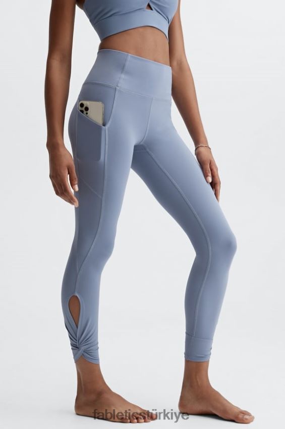 tr Fabletics kadınlar oasis pureluxe yüksek belli bükümlü 7/8 tayt soluk kot 40R06B1140