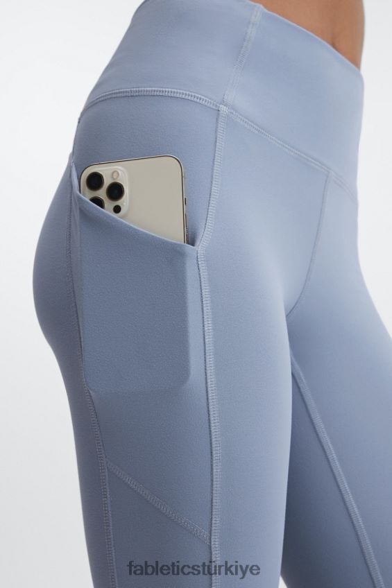 tr Fabletics kadınlar oasis pureluxe yüksek belli bükümlü 7/8 tayt soluk kot 40R06B1140