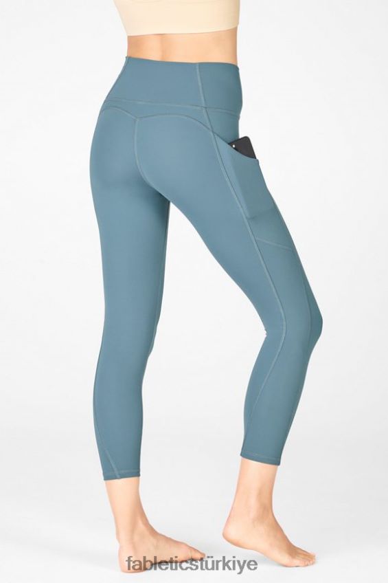 tr Fabletics kadınlar oasis pureluxe yüksek belli kapri göksel mavi 40R06B968