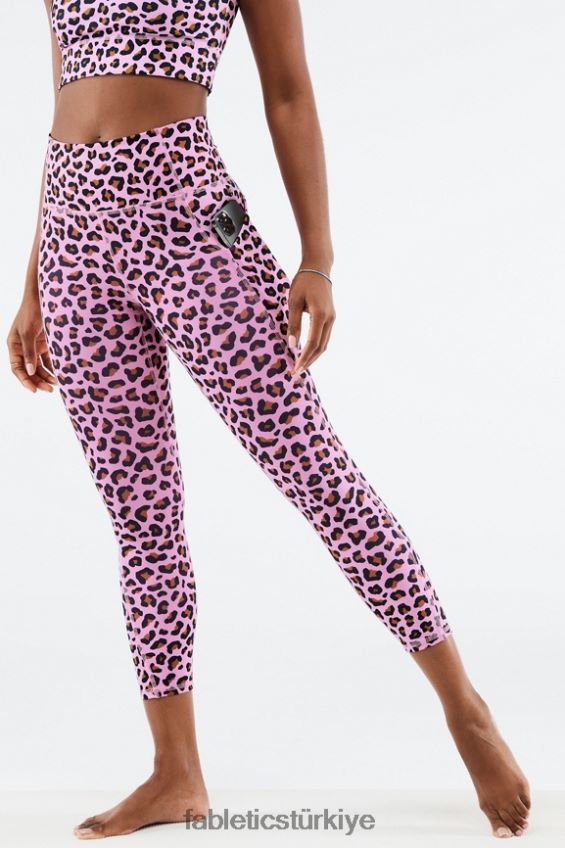 tr Fabletics kadınlar oasis pureluxe yüksek belli kapri hafif gül meru 40R06B963