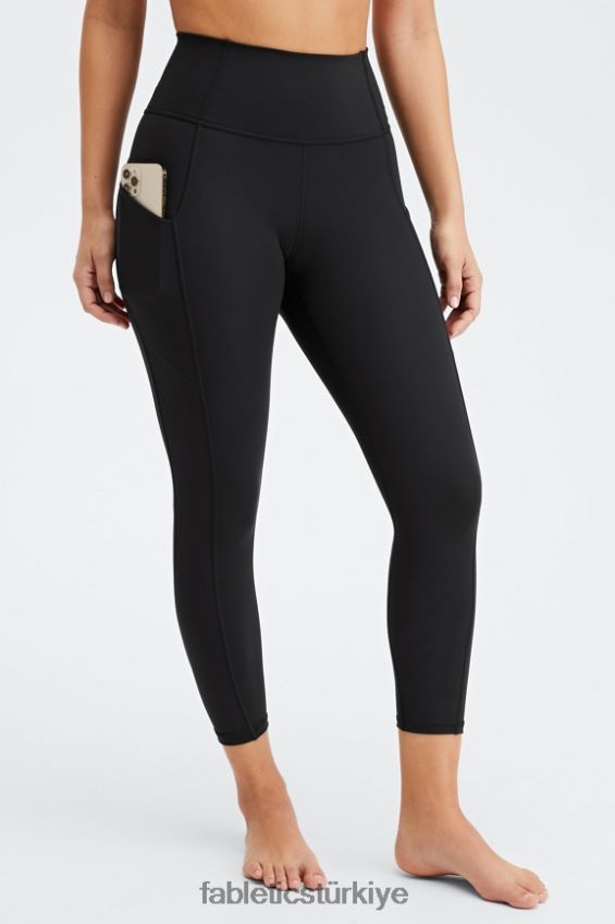 tr Fabletics kadınlar oasis pureluxe yüksek belli kapri siyah 40R06B957