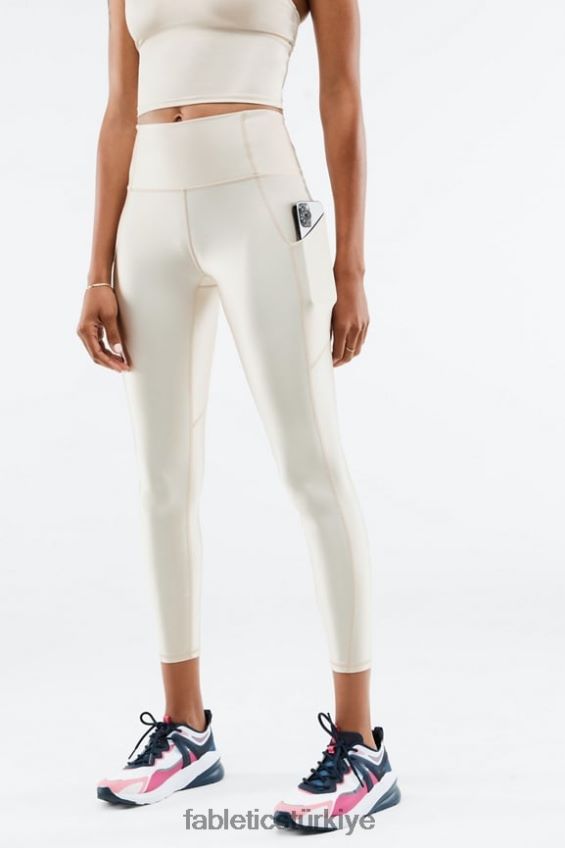 tr Fabletics kadınlar oasis pureluxe yüksek belli parlak 7/8 tayt gri sis parlaması 40R06B898