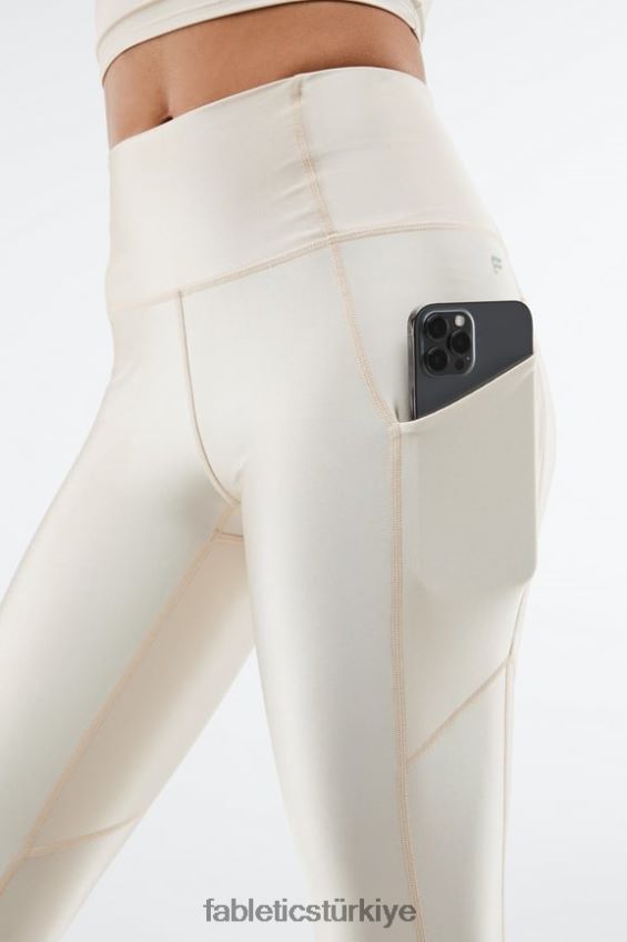 tr Fabletics kadınlar oasis pureluxe yüksek belli parlak 7/8 tayt gri sis parlaması 40R06B898