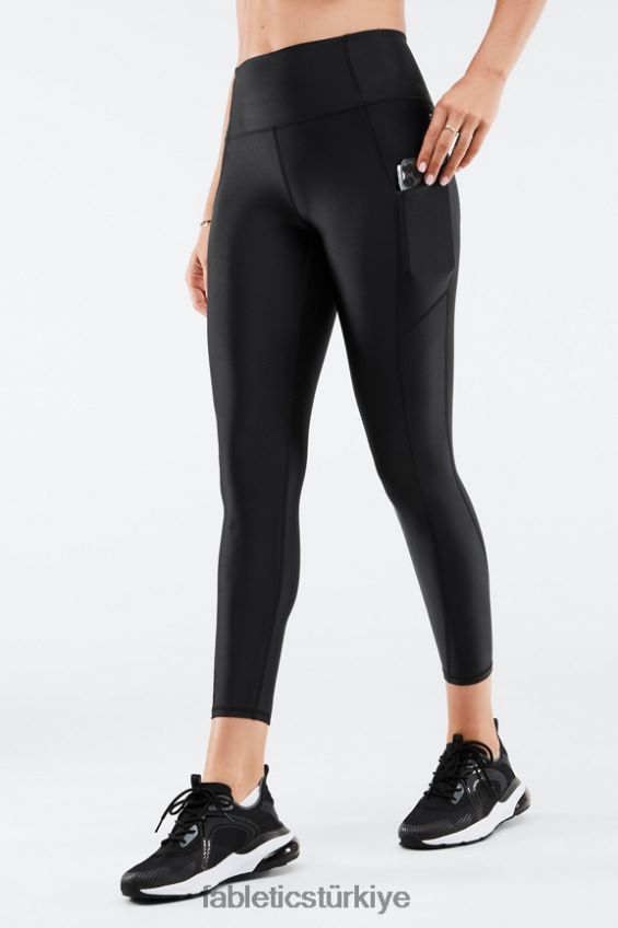 tr Fabletics kadınlar oasis pureluxe yüksek belli parlak 7/8 tayt siyah parlaklık 40R06B896