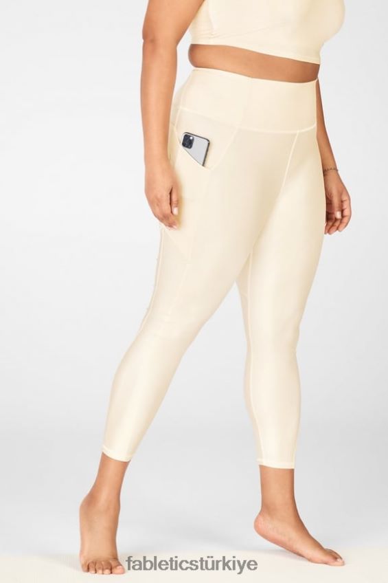 tr Fabletics kadınlar oasis pureluxe yüksek belli parlak 7/8 tayt tereyağlı parlaklık 40R06B900