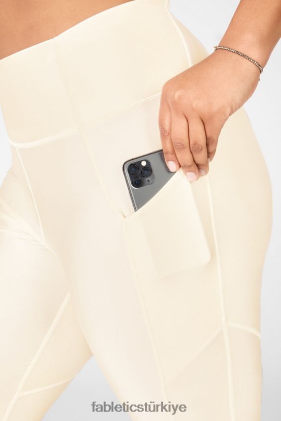 tr Fabletics kadınlar oasis pureluxe yüksek belli parlak 7/8 tayt tereyağlı parlaklık 40R06B900