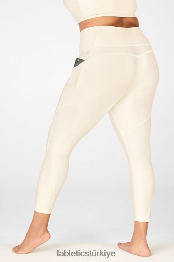 tr Fabletics kadınlar oasis pureluxe yüksek belli parlak 7/8 tayt tereyağlı parlaklık 40R06B900