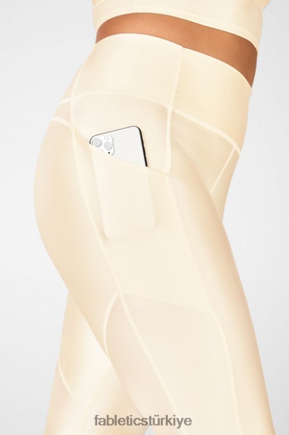 tr Fabletics kadınlar oasis pureluxe yüksek belli parlak 7/8 tayt tereyağlı parlaklık 40R06B924