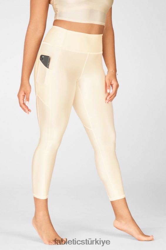 tr Fabletics kadınlar oasis pureluxe yüksek belli parlak 7/8 tayt tereyağlı parlaklık 40R06B924