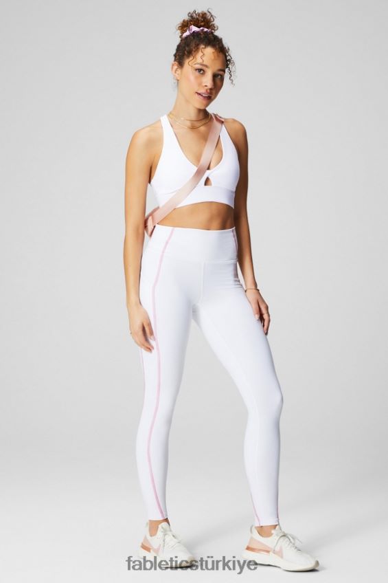 tr Fabletics kadınlar oasis pureluxe yüksek belli tayt 68 klasik beyaz/parlak balerin 40R06B901