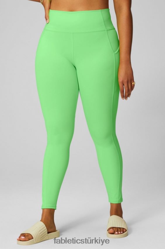 tr Fabletics kadınlar oasis pureluxe yüksek belli tayt 68 nane parıltısı neon 40R06B902